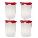 Lock n Lock 4-Piece Tall Canister Set - Retail: $24