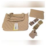 Amy Stran x AHDORNED Quilted Nylon Tote Set - Retail: $56