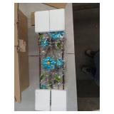 Garden Reflections Blue Flower Garden Lantern - Retail: $29