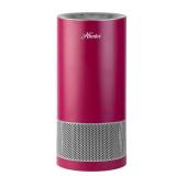 Hunter Fan Company HP400 Round Tower Air Purifier for Small Rooms  Featuring True HEPA Filtration and EcoSilverÂ® Pre-Filter for Allergy and Asthma Relief  Merlot and Silver - Retail: $130