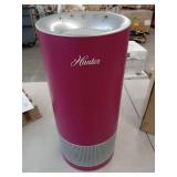 Hunter Fan Company HP400 Round Tower Air Purifier for Small Rooms  Featuring True HEPA Filtration and EcoSilverÂ® Pre-Filter for Allergy and Asthma Relief  Merlot and Silver - Retail: $130