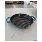 Le Creuset Cast Iron Grill Pan - Deep Teal Blue - Lightly Used  - Retail: $120