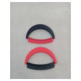 Kuhn Rikon Crinkle Mezzaluna Knife Set Navy/Red - Retail: $39