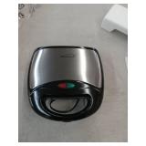 Brentwood Appliances TS-246 Non-Stick Panini Press and Sandwich Maker - Black - Retail: $55