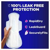 Always Maxi Overnight Pads with Wings for Women, Size 5, Extra Heavy Overnight Absorbency, Unscented, 36 Count