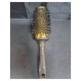 Large Round Brush for Blow Drying, Aluminum Round Hair Brushes for Women, Roller Brush for Blow Drying and Styling, Gold, For Curly and Straight-2 Inch Barrel, 2.95 Inch with Bristles