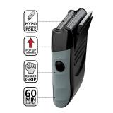 Wahl Bump-Free Rechargeable Foil Shaver with Hypoallergenic Titanium Cutters for Close, Smooth Shaving - Model 7339-300