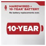 Kidde Hardwired Smoke Detector, 10-Year Battery Backup, Interconnectable, LED Warning Light Indicators, 20SA10