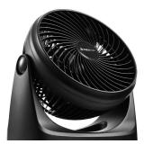 NEXAIR 7" Air Circulator Portable Turbo Fan, 3 Speed Adjustable Desk fan Powers Cool Air-Waves Up To 25ft, Quiet Operating Fan For Bedroom, Made Of Durable Material, Great For Office & Living Room