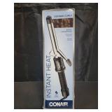 Conair Instant Heat 3/4-Inch Curling Iron, ¾-inch Barrel Produces Tight Curls, Hair Curler for Short to Medium Hair, 25 Heat Setting Hair Curling Iron, Black