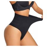 Dulchany Thong Shapewear Tummy Control Underwear for Women Seamless Body Shaper Panties, L