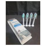 Philips Sonicare C1 Simplyclean - Genuine Replacement Electric Toothbrush Heads  White  4 Pack  One Year Supply  Hx6014/64