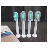 Philips Sonicare C1 Simplyclean - Genuine Replacement Electric Toothbrush Heads  White  4 Pack  One Year Supply  Hx6014/64