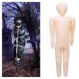 Full Size Inflatable Body Mannequin, Dead Body Halloween Prop Halloween Yard Decorations, Inflatable Dummy Dead Body Prop to Dress Up & Costume Display for Halloween Inflatables Outdoor Decorations