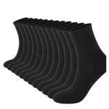 Monxiery Womens Cotton Cushioned Ankle Socks, Athletic Quarter Mini Crew Socks.