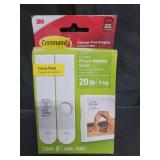 Command 20 lb X-Large Picture Hanging Strips, 8 Pairs White Command Strips Heavy Duty Picture Hanger