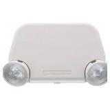 Lithonia Lighting Basics Low Profile Emergency Light, LED Emergency Lights for Business, Ceiling or Wall mount, White Thermoplastic, 120/277V Dual Voltage (EU2L M12)