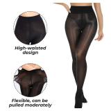 Buauty Shimmer Tights for Women, Shiny Oil Pantyhose Stockings, Oil Bright Shaping Tight Ultra Shiny Sheer Tights High Waist, M