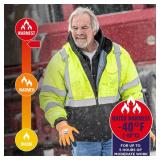 Ergodyne unisex adult High Visibility Reflective Winter Jacket, Insulation Ergodyne GloWear 8377 Type R Class 3 Lime Quilted Bomber Jacket 5XL, Lime, 5X-Large US