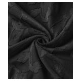 Plus Size Black Dress 2025 Wedding Guest Cocktail Wrap V Neck Summer Maxi Flutter Sleeve Lace Floral Long Dresses, 14W