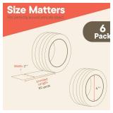 6 Rolls Clear Packing Tape 2 Inch Wide Strong Adhesion & Durable 1.7 Mil Thickness Clear Packing Tape for Moving, Shipping & Storage Smooth Unwinding Packaging Tape Refill, 60 Yards Per Roll