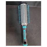 Conair Grip & Style Round Brush, Nylon Bristle Hair Brush for Blowout Styling, For Medium to Long Lengths, Ideal for Curly Hair