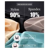 FINTETOO Light Tummy Control Underwear Women High Waisted Briefs Plus Size Shapewear Under Dress Ladies Panties, 4ct, XXL