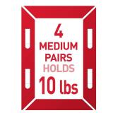 Command 10 lb Medium Picture Hanging Strips 16 Pairs (32 Command Strips), Damage-Free Picture Hangers, No Tools Wall Hanging for Home Decor, White Adhesive