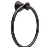 Delta Lahara (1-Pack) Hand Towel Holder Venetian Bronze Towel Racks for Bathroom Wall Round Towel Ring Holder for Bath Towel Hanger for Kitchen, Bathroom Accessories 73846-RB