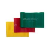 THERABAND Resistance Bands Set, Beginner Kit, Yellow, Red, Green, Non-Latex Elastic Bands for Exercise & Physical Therapy, Strength Training Bands for Upper & Lower Body Fitness