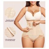 URSEXYLY Tummy Control Shapewear for Women Faja Body Shaper Breathable High Waisted Butt Lifting Panties(Medium,Beige)