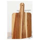 Geetery Acacia Wood Cutting Board Bulk Kitchen Wooden Chopping Board with Handle Serving Tray Charcuterie for Pizza, Bread, Cheese, Fruit, Vegetables Housewarming Gift (16 x 10 Inch)