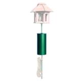 Perky-Pet 341 Metal Pole Squirrel Baffler, Green, 7.1"L x 7.07"W x 14.6"H