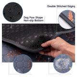 Sunheir Washable Pee Pads for Dogs 2-Pack Reusable Puppy Pads Pet Training Pads, Waterproof Dog Pee Pads for Crate, Whelping Pad, Non-Slip Protects Against Urine Leakage (Leaves - Deep Grey, 24x36)