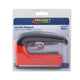 Master Magnetics Strong Magnet with Ergonomic Handle - 100 lb Pull Force, Red, 07501