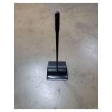 Leumoi 12 Pcs Dust Pans with Long Handle Set 36.6 Inch Commercial Dust Pan with Comb Large Plastic Stand up DustPans for Outdoor Indoor Restaurant Home Office Floor Cleaning (Black)