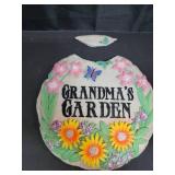 Spoontiques - Garden Dacor - Grandmas Garden Stepping Stone - Decorative Stone for Garden