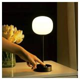 Natalia 12.25  Bohemian Farmhouse Iron Rechargeable Integrated LED Table Lamp  Oil Rubbed Bronze/White