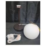 Natalia 12.25  Bohemian Farmhouse Iron Rechargeable Integrated LED Table Lamp  Oil Rubbed Bronze/White