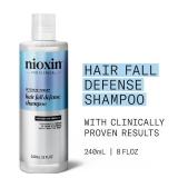 NIOXIN Hair Fall Defense Shampoo | Activates Hair Follicles for Visibly Less Hair Loss | With Niacinamide, Caffeine, Lauric Acid, and Sandalore | 8 Fl Oz.