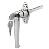 Prime-Line GD 52123 Door Handle Lock, Keyed, Diecast Zinc, Chrome Plated (Single Pack)