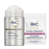 RoC Derm Correxion Retinol Firming Serum Stick with Antioxidants to Visibly Tighten and Firm Wrinkles and Laugh Lines 1.0 oz plus Retinol Eye Cream Packette