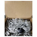 Icicle lights Outdoor - 33ft Christmas Lights with 400LED 75 Drops 8 Modes, Plug in Curtain String Lights Waterproof for Holiday Wedding Party Home Garden Bedroom Indoor Outdoor Decoration, Cool White