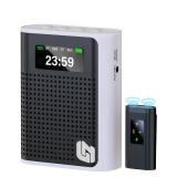 2025 New Upgraded Voice Amplifier Wireless Microphone with Magnetic Lavalier, LED Display Screen, Rechargeable Portable Microphone Speaker for Teachers, Classroom, Yoga, Meetings, Speeches, Tours