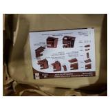 TESLYAR Wood Phone Docking Station for Men - Desktop or Nightstand Organizer - Birthday Gifts for Men, Dad - Anniversary Idea from Wife - Key Holder, Stand Wallet, Watch & Essentials (Bourbon Brown)