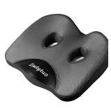 LOUTYTUO Seat Cushion Pillow,100% Memory Foam and Washable Cover,for Office Chair,Car Seat and Wheelchair,Tailbone & Sciatica & Back Pain Relief