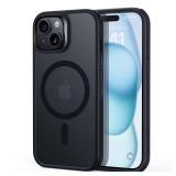 ESR for iPhone 15 Case, Compatible with MagSafe, Military-Grade Protection, Yellowing Resistant, Scratch-Resistant Back, Magnetic Phone Case for iPhone 15, Classic Series, Frosted Black