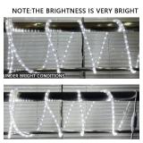 FOEERS 10 ft LED Rope Lights, 108 LED Connectable and Flexible Tube Lights,Rope Lights for Bedroom,Garden,Patio,Deck,Backyard,Kitchen,Christmas Decoration(White)