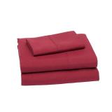 Amazon Basics Lightweight Super Soft Easy Care Wrinkle Free Microfiber 3 Piece Bed Sheet Set with 14-Inch Deep Pockets, King, White, Solid, Kids, Men & Women Bedding