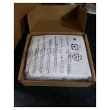 Amazon Basics Lightweight Super Soft Easy Care Wrinkle Free Microfiber 3 Piece Bed Sheet Set with 14-Inch Deep Pockets, King, White, Solid, Kids, Men & Women Bedding